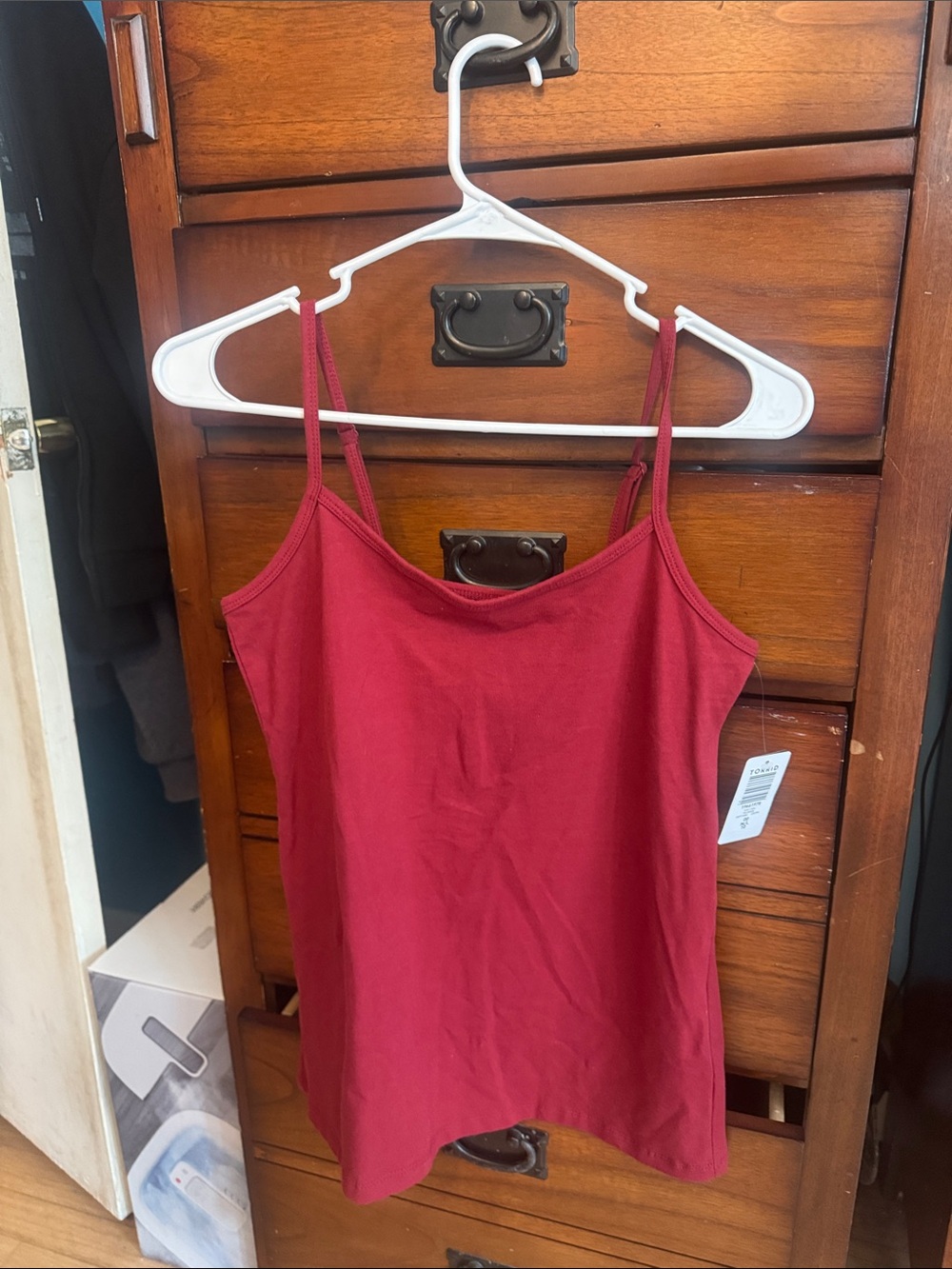 Women’s Red Spaghetti Strap Cami Top